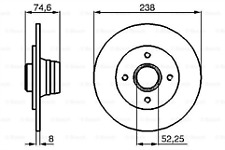 Bosch 0986478866 rear for sale  CHELMSFORD