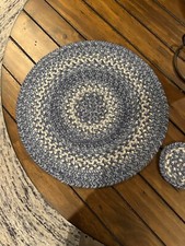 Blue jute placemat for sale  North Wales