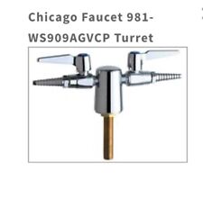 Chicago Faucets 981-WS909AGVCP torre com duas válvulas esféricas (180 graus) deck mount comprar usado  Enviando para Brazil