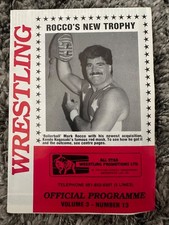 Star wrestling programme for sale  SOUTHEND-ON-SEA