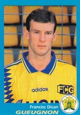 n°95 VIGNETTE PANINI CHAMPIONNAT DE FRANCE 1996 FRANCISC DICAN GUEUGNON, usado comprar usado  Enviando para Brazil