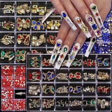 1 caixa conjunto de decoração de nail art strass amuletos de unhas de cristal liga faça você mesmo diamante comprar usado  Enviando para Brazil