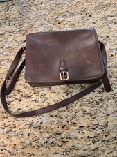Bolsa tiracolo vintage NYC marrom couro fino Coach por volta de 1978-1990 comprar usado  Enviando para Brazil