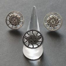 Steampunk anello regolabile usato  Italia