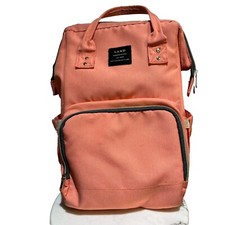 Bolsa de bebê mochila mamadeiras terra mamãe chique lona salmão leve bolso com zíper, usado comprar usado  Enviando para Brazil