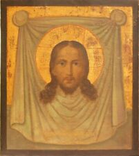 Usado, ANTIGO 19c RUSSIANO PINTADO À MÃO DE ÍCONE CHRIST MANDYLION (62659) comprar usado  Enviando para Brazil