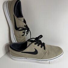 Tênis de skate Nike SB Zoom Stefan Janoski lona tamanho 11 cáqui preto 615957-201 comprar usado  Enviando para Brazil