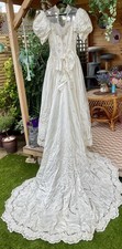 Vintage satin embellished for sale  LLANDUDNO