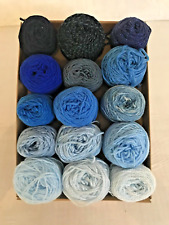 Pack blue yarn for sale  BURES