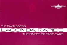Aston Martin ~ David Brown LAGONDA RAPIDE ~ 1961 ~ Folheto, usado comprar usado  Enviando para Brazil