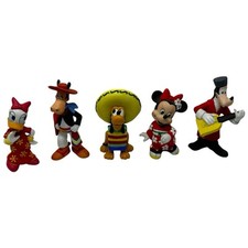 CONJUNTO 5 COLECIONÁVEIS GROLIER PORECELLAIN Minnie Pateta Disney Its a Small World 6" comprar usado  Enviando para Brazil