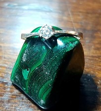 Anello solitario argento usato  Latina