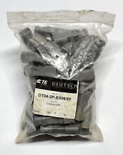 Bag of 50 x Genuino TE Deutsch DT 2 Pin Enchufe Conector Boot Retráctil DT04-2P-E008 segunda mano  Embacar hacia Argentina