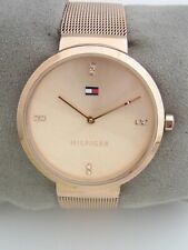 RELÓGIO FEMININO TOMMY Hilfiger ouro 1782218 aço inoxidável malha milanesa genuíno comprar usado  Enviando para Brazil