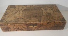 Antique carved pyrographic for sale  Sedalia