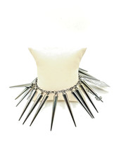 Pulseira Edgy Black Spike Statement Punk Rock gótica ajustável picos de cone comprar usado  Enviando para Brazil