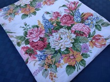 Lençol plano de algodão Ralph Lauren Melissa floral branco queen comprar usado  Enviando para Brazil