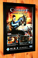 The Conduit Video Game Nintendo Wii Mini Werbeblatt Gerahmt Poster / ad Framed comprar usado  Enviando para Brazil