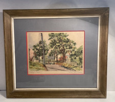 vintage church print for sale  Pleasant Plains