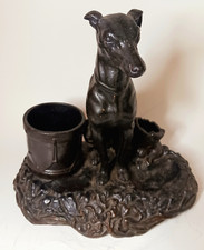 Usado, Grande 19C. Suporte para charuto de cachorro terracota figura de bancada de loja de tabaco. comprar usado  Enviando para Brazil