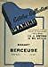 Berceuse wiegenlied lullaby d'occasion  France
