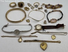 Lote mixto de anillos de joyería rellenos/chapados en oro de 10-14k relojes collar y pulseras segunda mano Lote mixto de anillos de joyería rellenos/chapados en oro de 10-14k relojes collar y pulseras segunda mano  Embacar hacia Mexico
