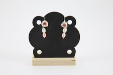 Orecchini rosa perle usato  Napoli