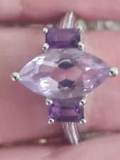 Silver amethyst ring for sale  BIRMINGHAM
