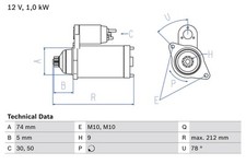 Anlasser starter bosch gebraucht kaufen  Oberlungwitz