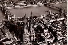 Pocztówka : KOLONIE - Widok lotniczy Katedra na sprzedaż  Wysyłka do Poland