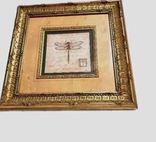 Dragonfly print framed for sale  Wesson