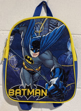Mochila pequena Batman bolsa livro escolar azul alça superior cintilante comprar usado  Enviando para Brazil