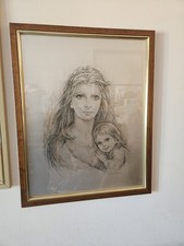 Litografia donna con usato  Vanzago