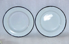 Vintage Esmalte Cena Placas Azul Borde Raya Blanco 8.8" Conjunto De 2 13497 comprar usado Vintage Esmalte Cena Placas Azul Borde Raya Blanco 8.8" Conjunto De 2 13497 comprar usado  Enviando para Brazil