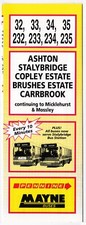 Bus timetable pmt for sale  PUDSEY