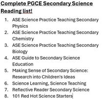Pgce science book for sale  CHICHESTER