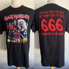 Camiseta Eddie IRON MAIDEN (2024) Oficial "666 The Number of the Beast" Tamanho XL comprar usado  Enviando para Brazil