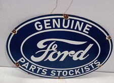 Usado, Placa de porcelana esmaltada Ford peças genuínas 24 x 16 polegadas 1 lado comprar usado  Enviando para Brazil