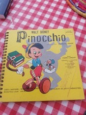 Livre disque.pinocchio. walt d'occasion  Trappes
