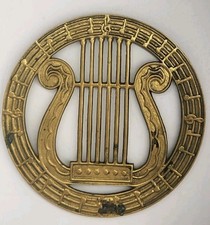 Vintage brass lyre for sale  Ewing