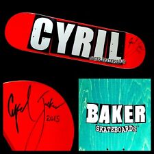 Cyril Jackson autografado Baker skate 2015 modelo profissional deck 8,00" comprar usado  Enviando para Brazil