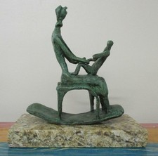 Usado, HENRY MOORE "CADEIRA DE BALANÇO" ESCULTURA DE BRONZE ASSINADA E NUMERADA comprar usado  Enviando para Brazil