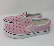 Sapato Vans Slip-On Camurça Rosa W8 Tamanho 8 Bordado Corações Vermelhos Clássico Raro comprar usado Sapato Vans Slip-On Camurça Rosa W8 Tamanho 8 Bordado Corações Vermelhos Clássico Raro comprar usado  Enviando para Brazil