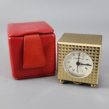 Mini despertador Nepro 1970 Neiman Marcus - Estojo de couro - Funcionando - Leia, usado comprar usado Mini despertador Nepro 1970 Neiman Marcus - Estojo de couro - Funcionando - Leia, usado comprar usado  Enviando para Brazil