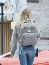 Usado, Mochila multifuncional viagem maternidade RUVALINO cinza grande fralda comprar usado Usado, Mochila multifuncional viagem maternidade RUVALINO cinza grande fralda comprar usado  Enviando para Brazil