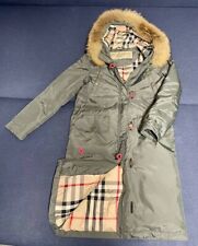 Casaco feminino Burberry Brit Parka cáqui nova xadrez tamanho XS(S) comprar usado  Enviando para Brazil