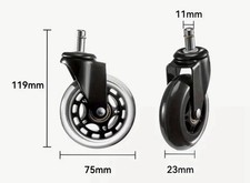 Ffice chair wheels gebraucht kaufen  Duisburg