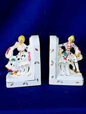 Antigo Banco de Desmaio Vitoriano FRANCÊS PROVINCIAL Homem Mulher Conjunto BOOKENDS ❤️m17 comprar usado  Enviando para Brazil
