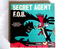 Super 8mm b/w sound 200'' "SECRET AGENT F.O.B." A funny cartoon in original Box comprar usado  Enviando para Brazil
