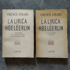 Lirica hoelderlin vincenzo usato  Firenze
